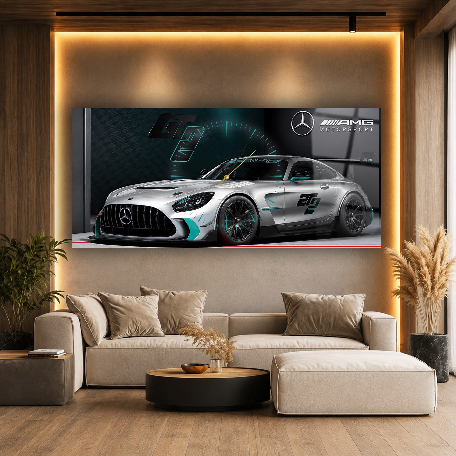Mercedes AMG Motorsport Saatli Cam Tablo