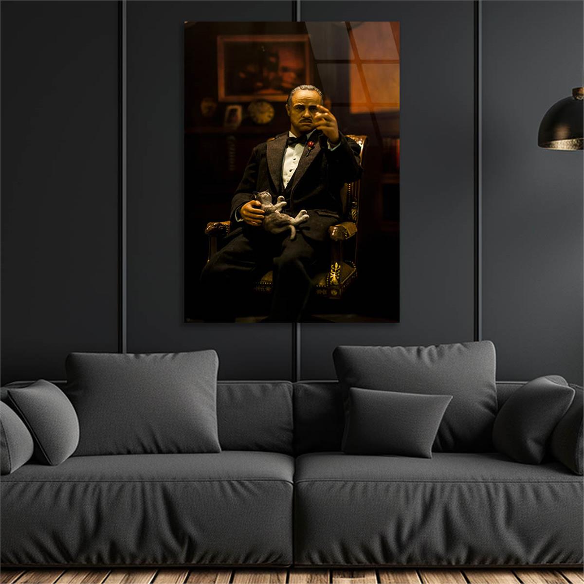 Kunst Thema auf bedrucktem Glas