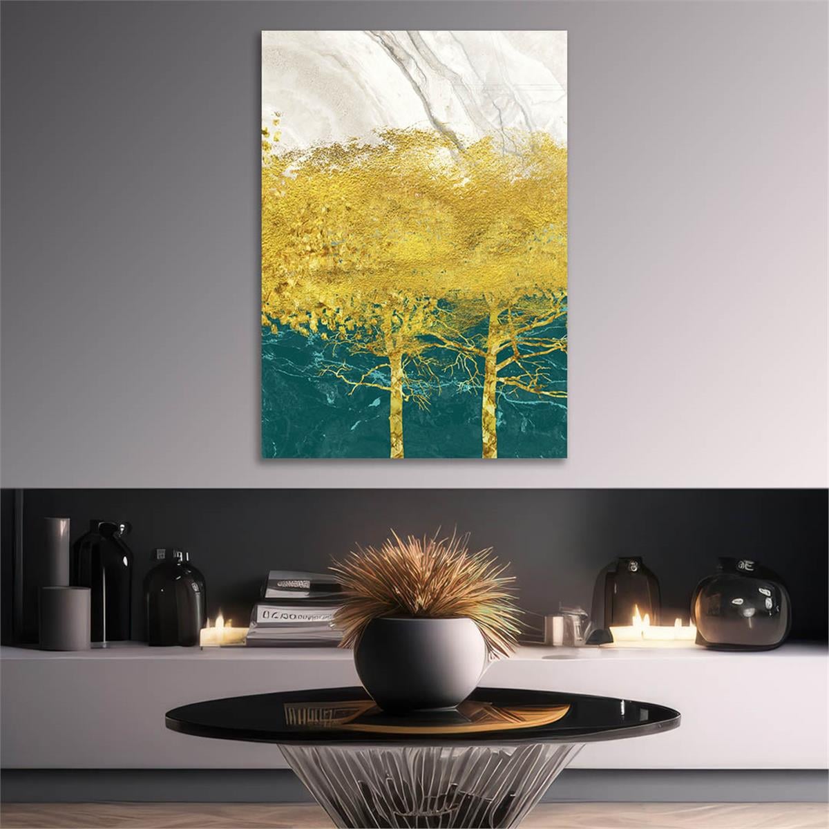 Kunst Thema auf bedrucktem Glas