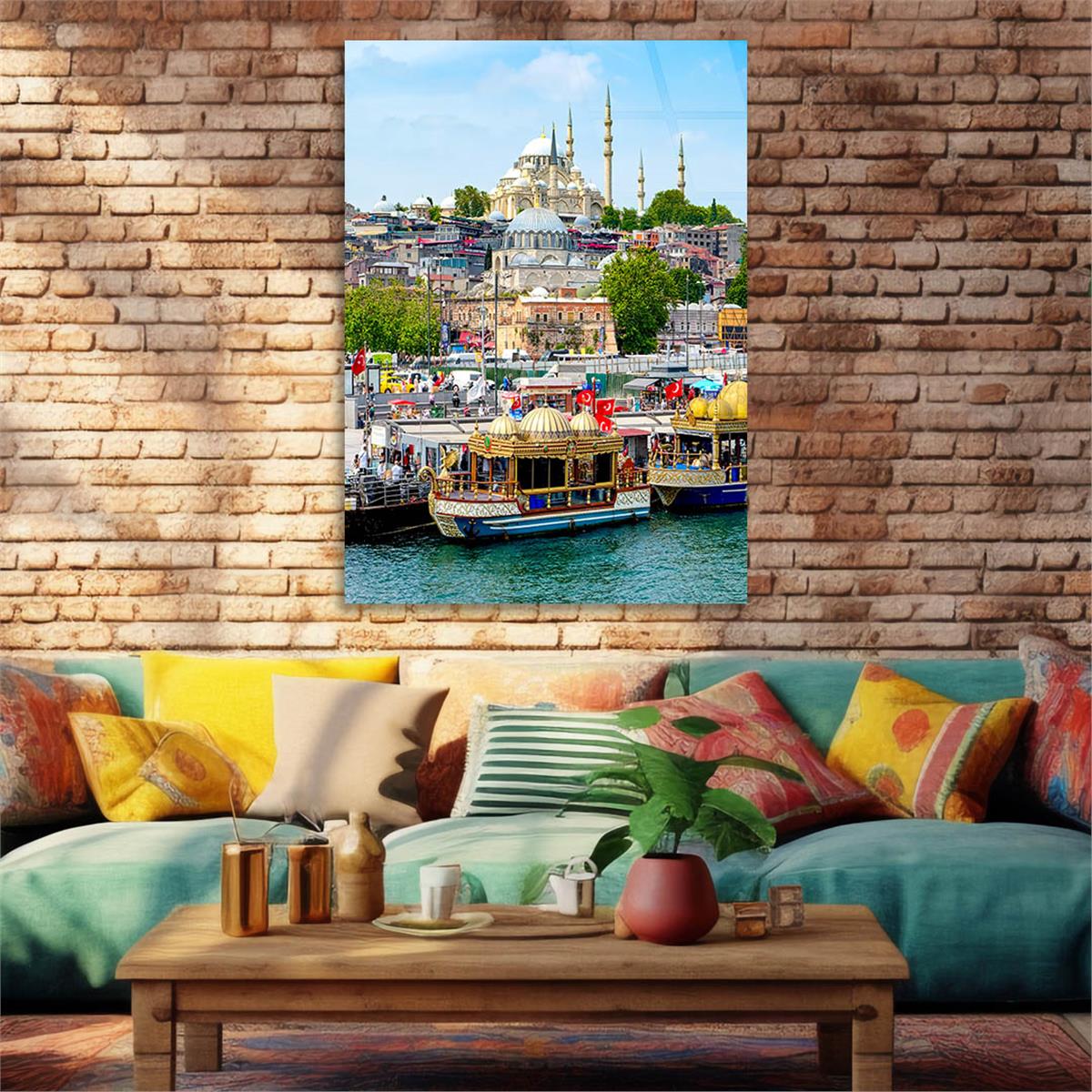 Dikey Dini Temalı Cam Tablo 267