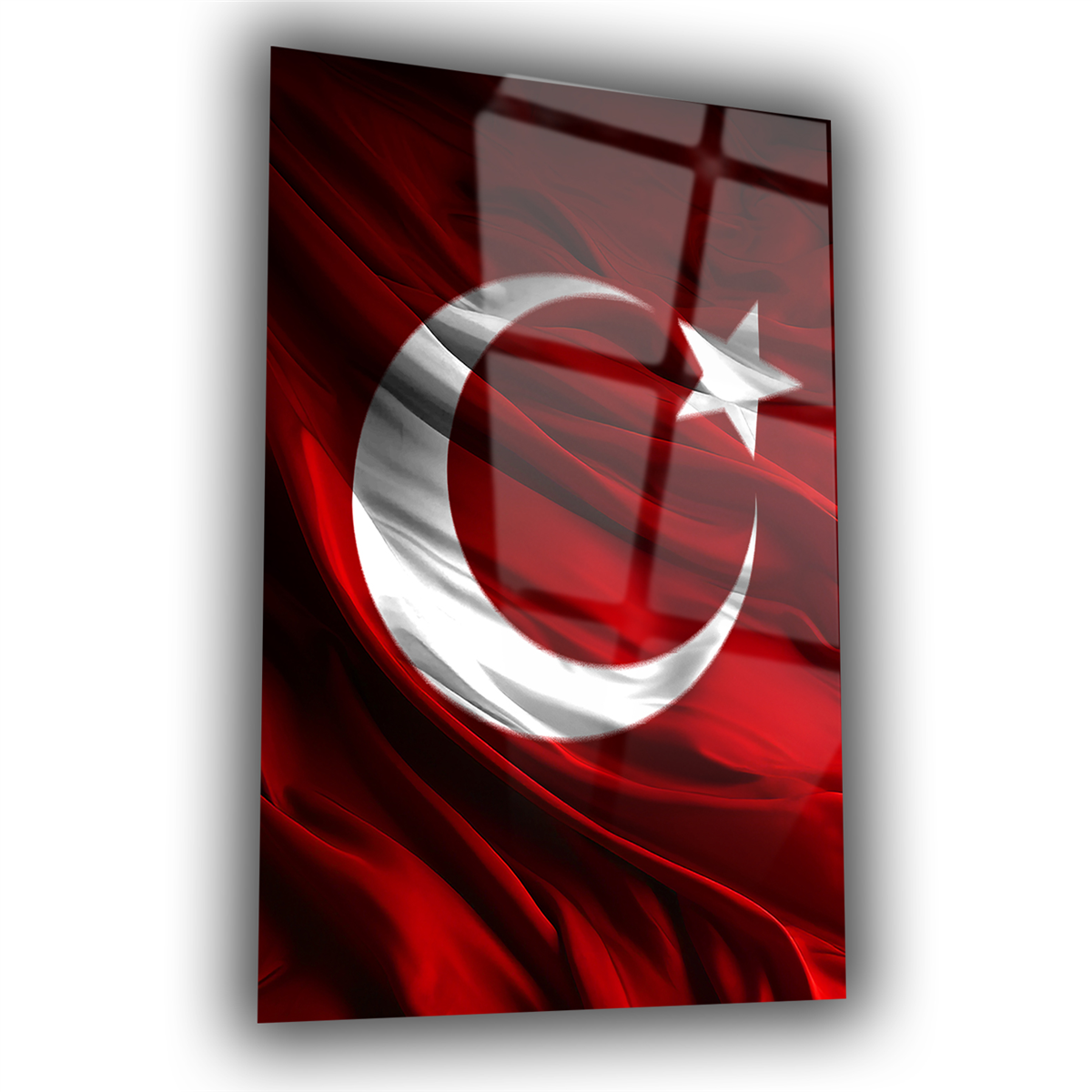 Dikey VatanTemalı Cam Tablo 148