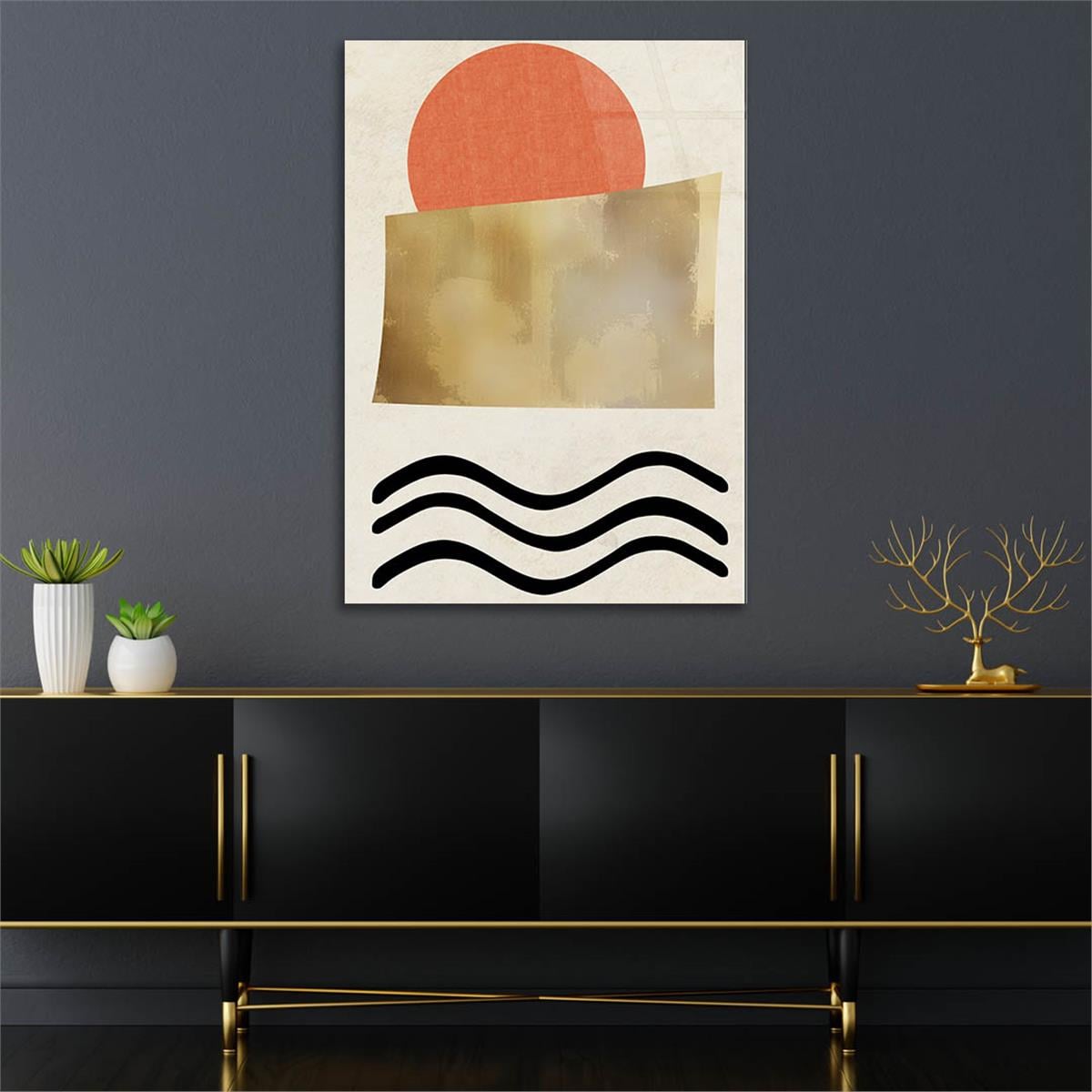 Vertical Tempered Glasss Wall Arts Art-Themed275