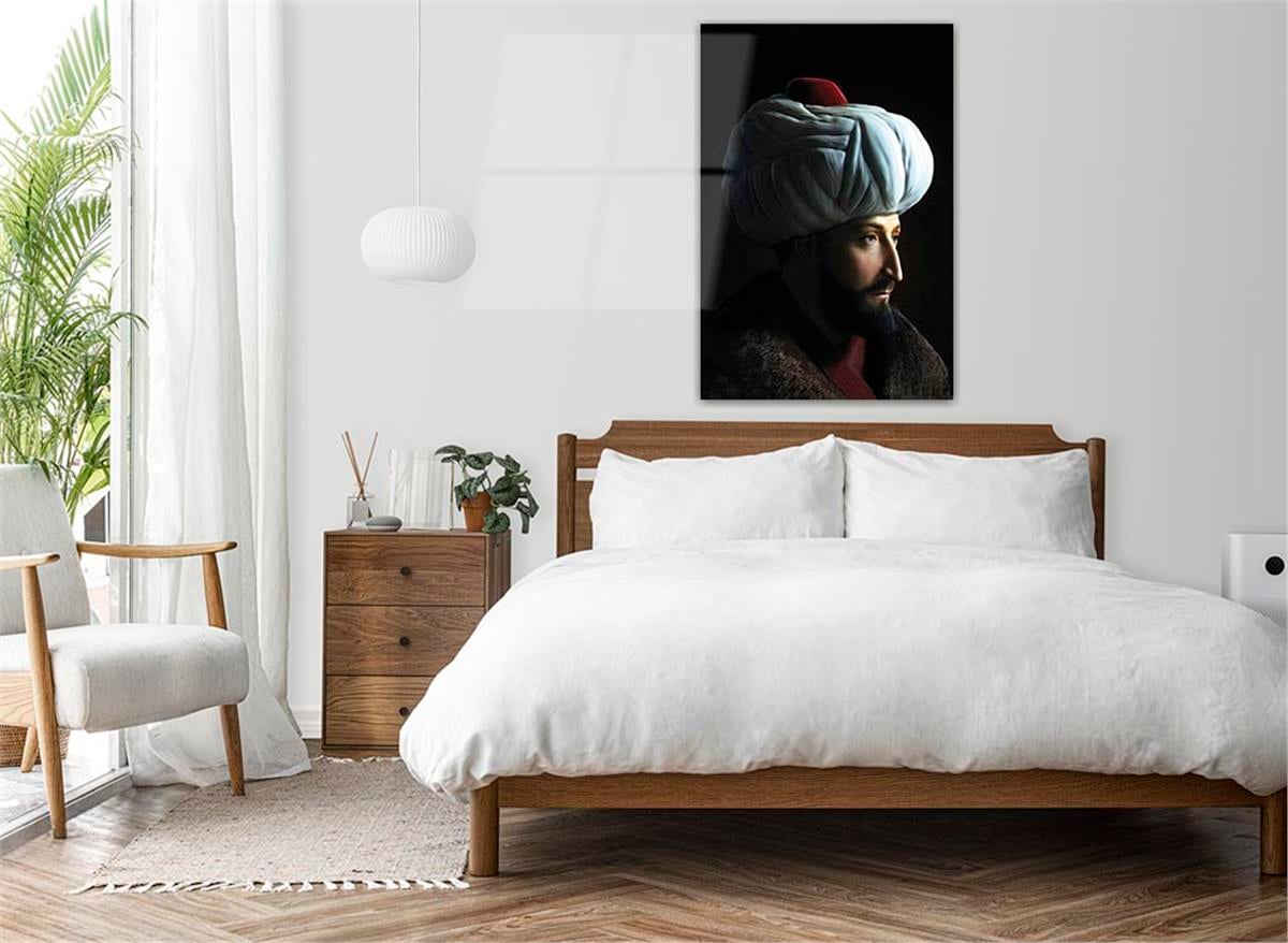 Fatih Sultan Mehmet KHan Glass Wall Art