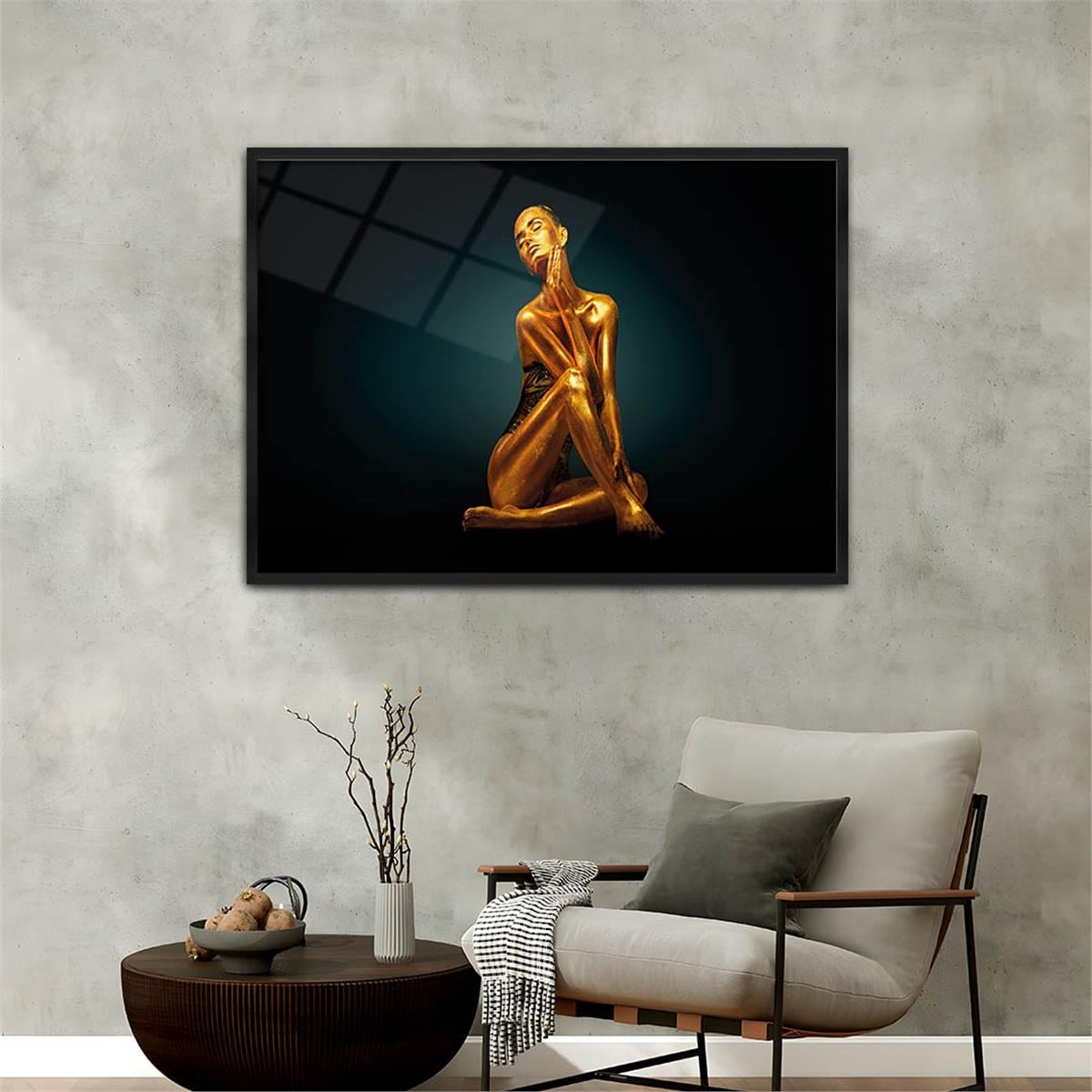 Aluminum-Framed Art-Themed Tempered Glass Wall Art 100