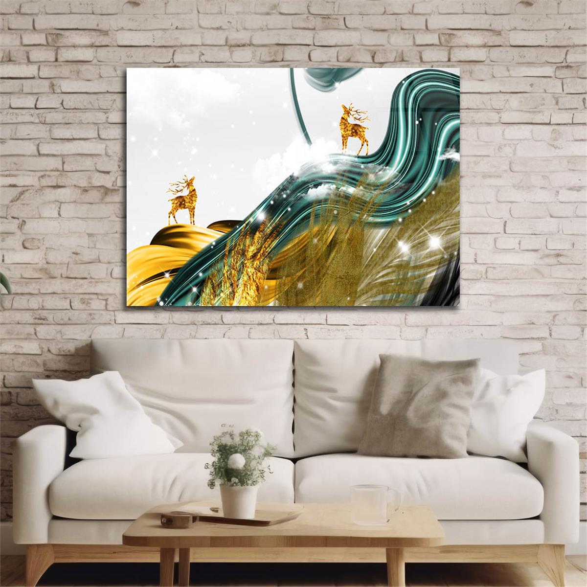 Horizontal Art-Themed Tempered Glass Wall Art 369