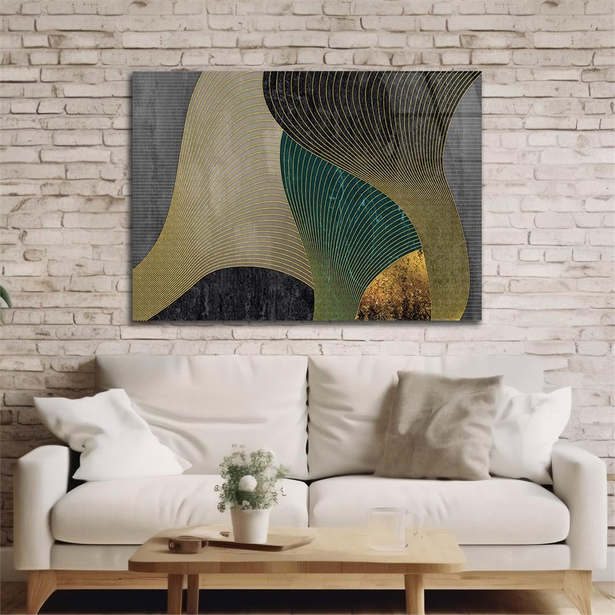 Horizontal Art-Themed Tempered Glass Wall Art 312