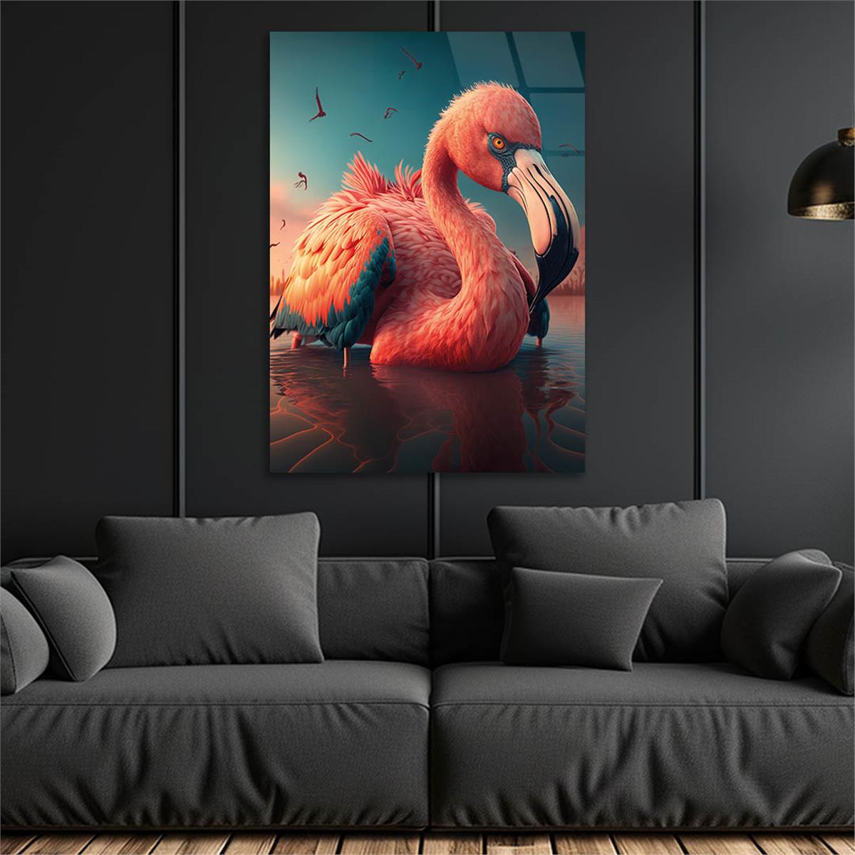 Vertical Tempered Glasss Wall Arts Natured-Themed168