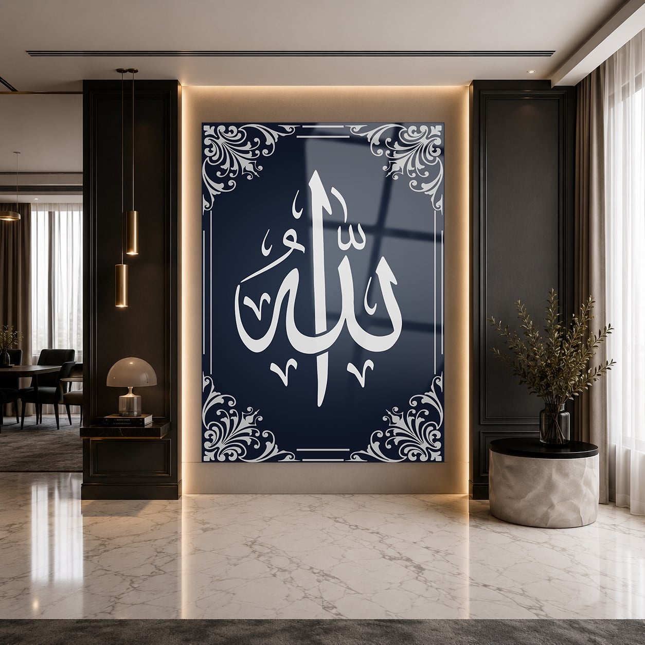 لوح زجاجي ديني