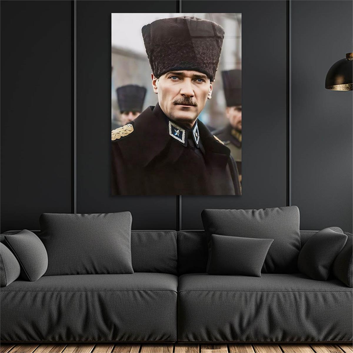 Dikey VatanTemalı Cam Tablo 203