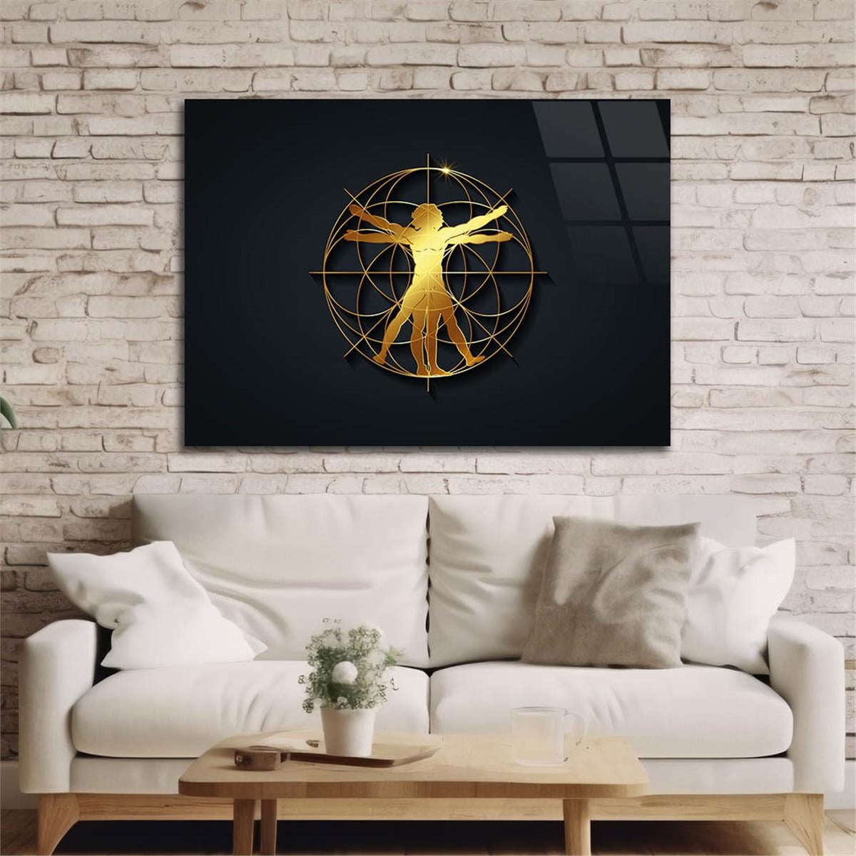 Kunst Thema auf bedrucktem Glas