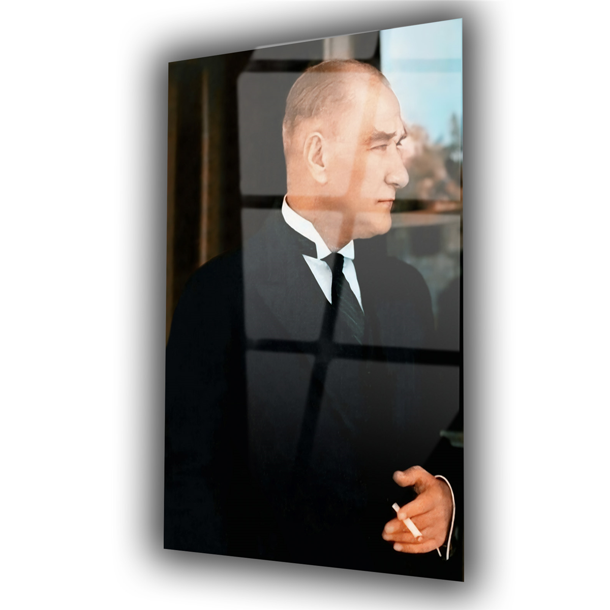 Dikey VatanTemalı Cam Tablo 239
