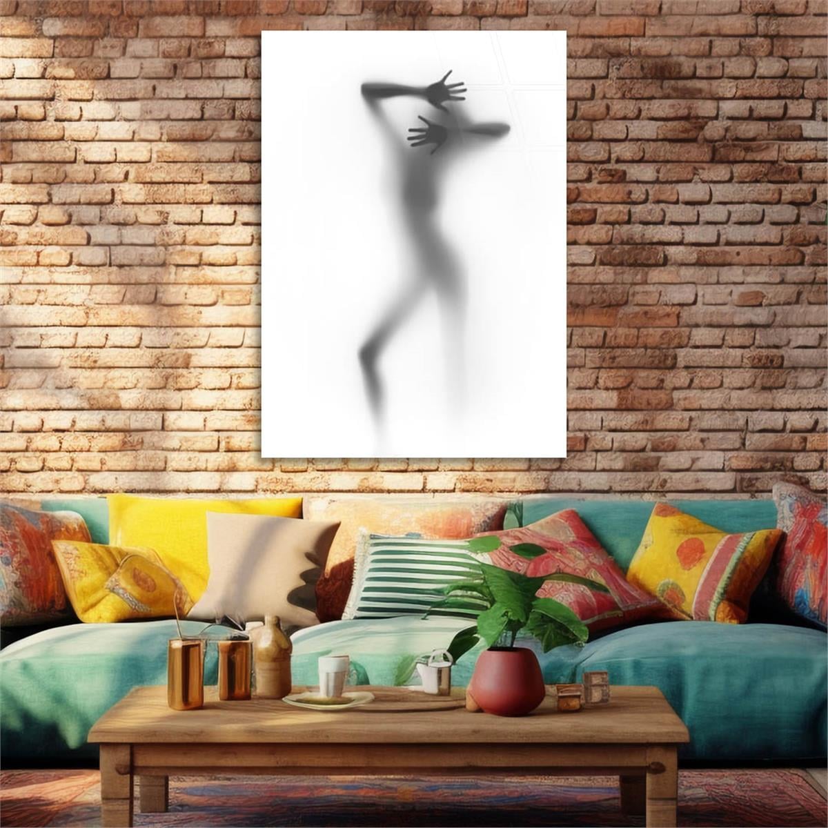 Kunst Thema auf bedrucktem Glas