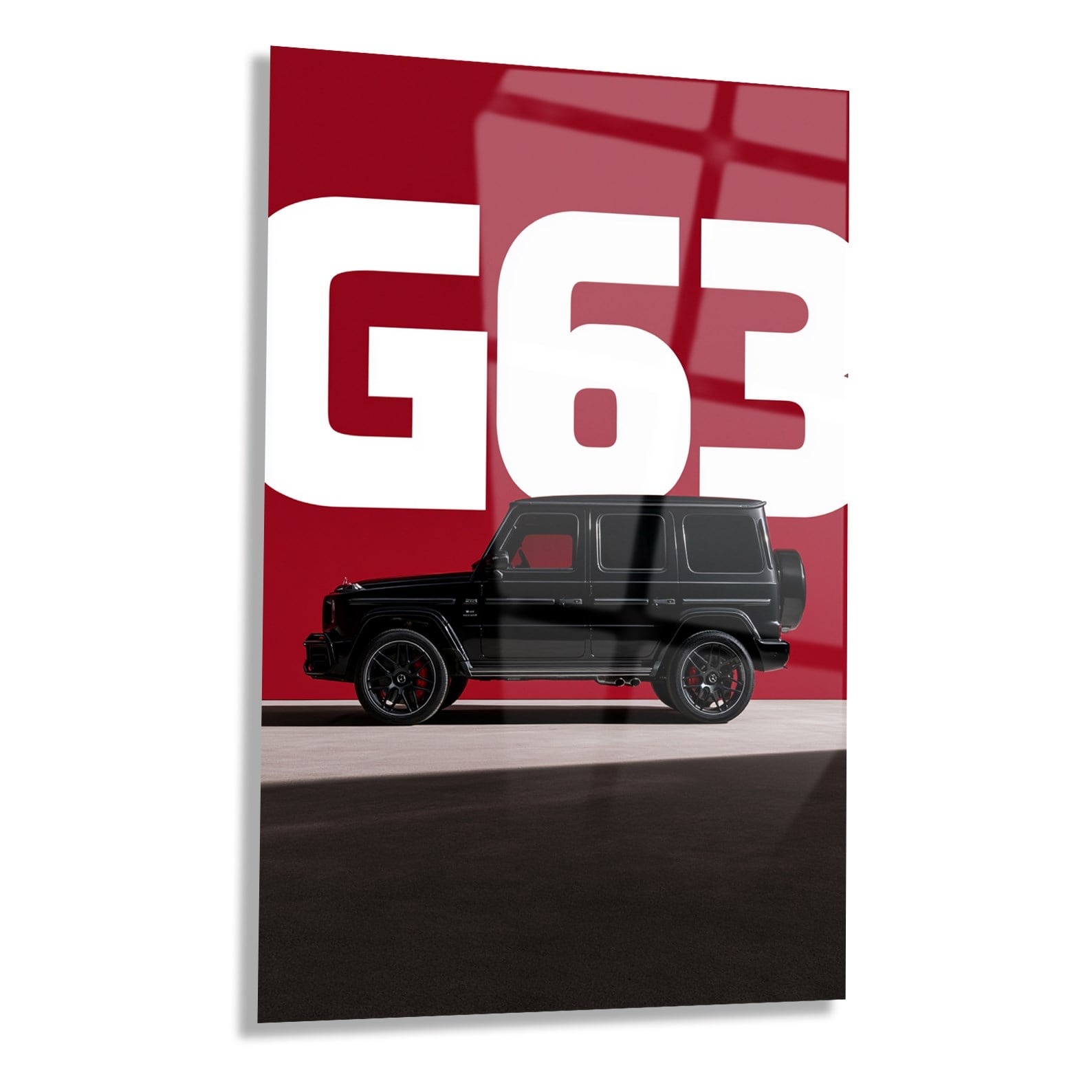 Siyah Mercedes G63 Cam Tablo