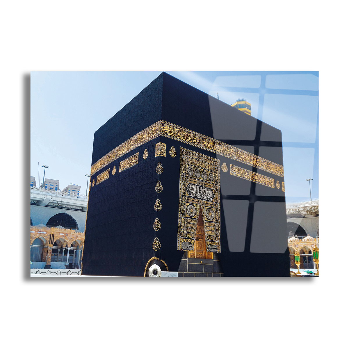 Ka’bah op glazen print caaba Glasschilderij kaaba Gehard Glasschilderij