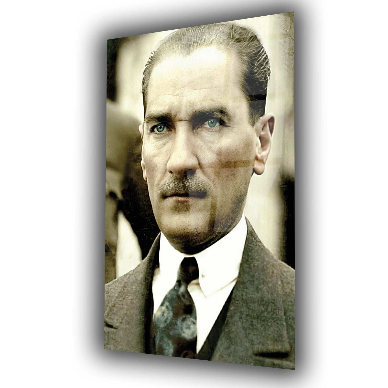 Mustafa Kemal Atatürk Gehard Glasschilderij 