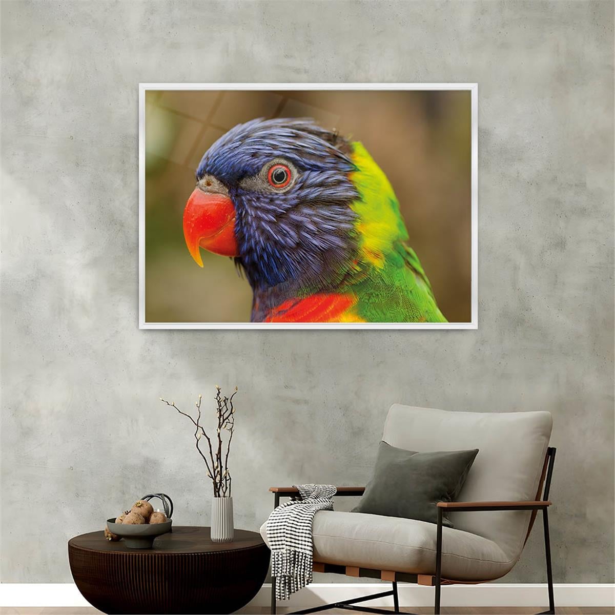 Aluminum-Framed Art-Themed Tempered Glass Wall Art 101