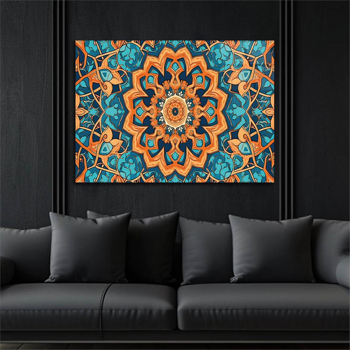Horizontal Art-Themed Tempered Glass Wall Art 314
