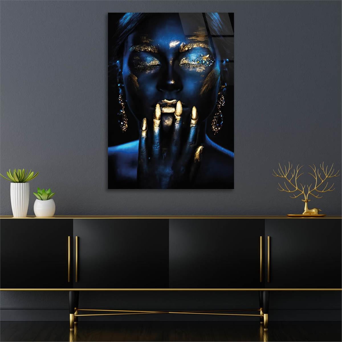 Kunst Thema auf bedrucktem Glas