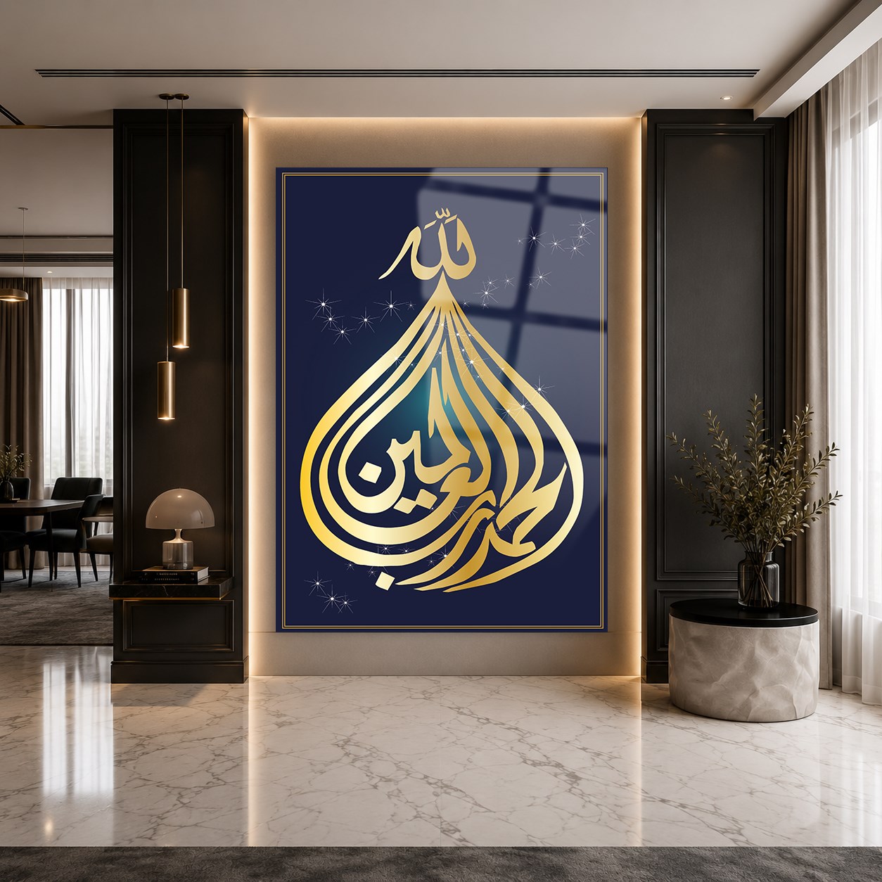 لوح زجاجي ديني