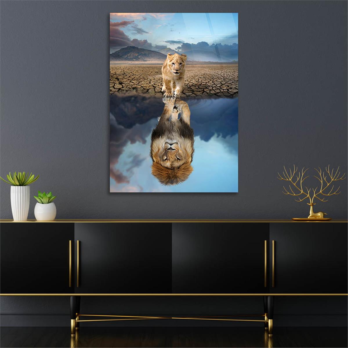 Tempered Glasss Wall Arts Natured-Themed