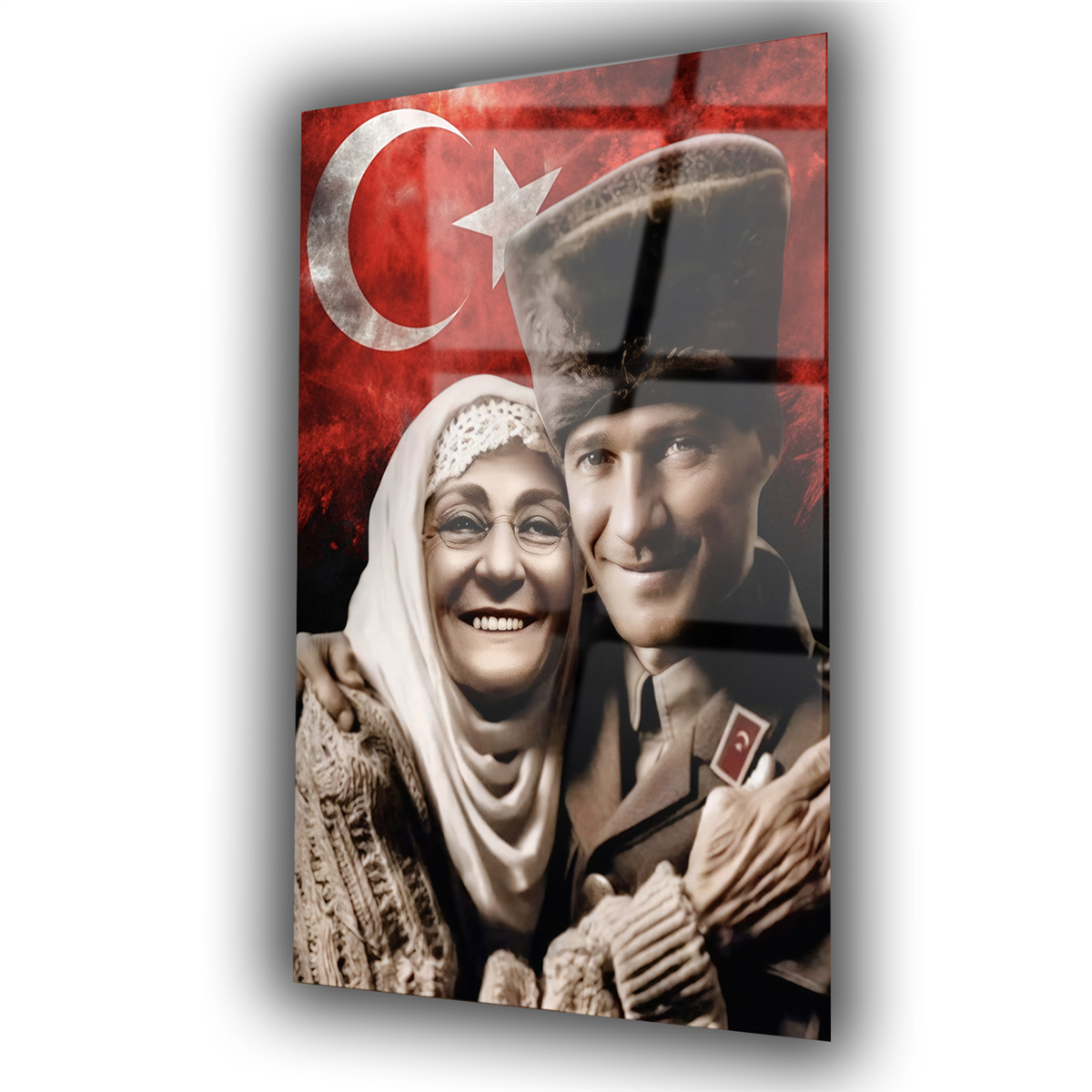 Dikey VatanTemalı Cam Tablo 228