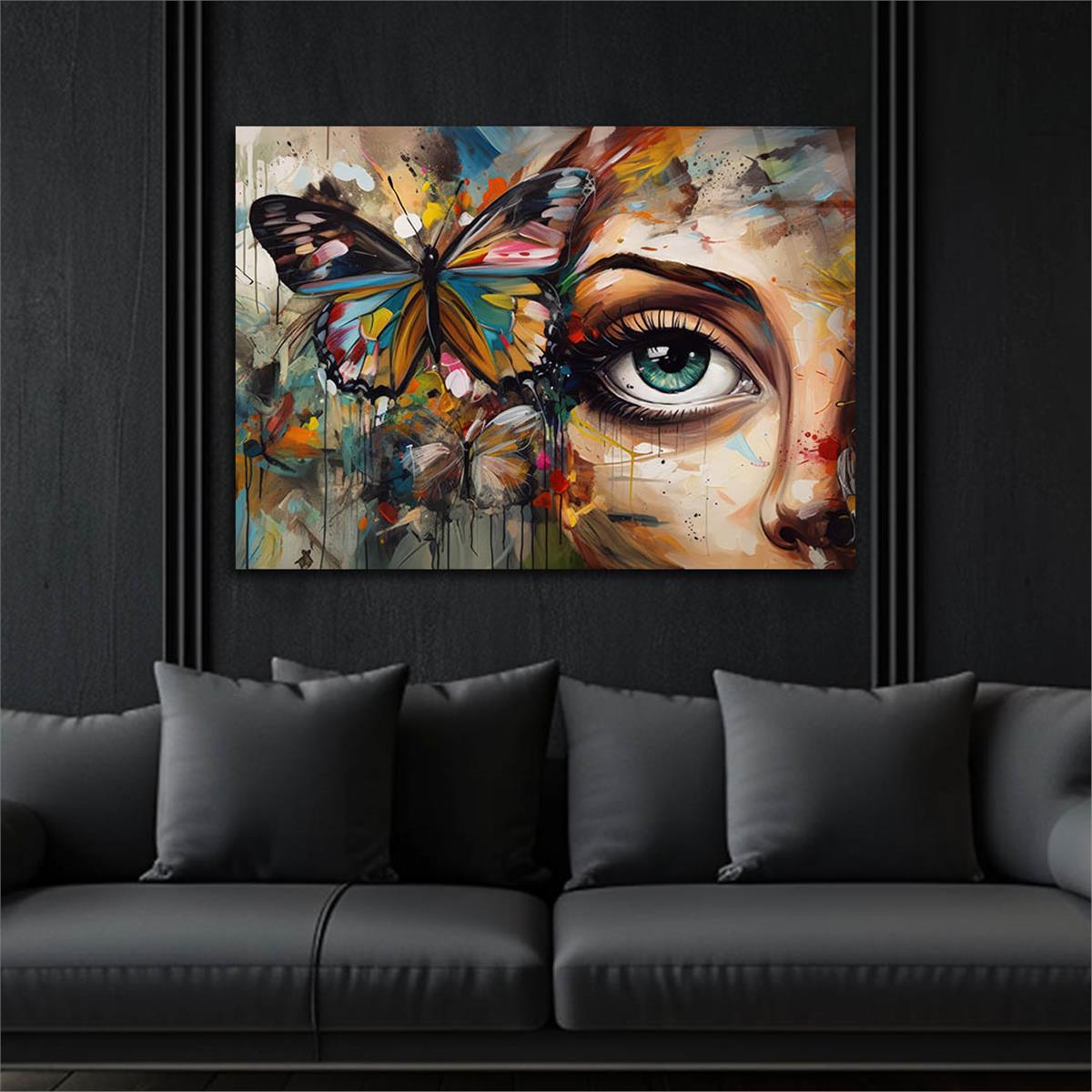 Horizontal Art-Themed Tempered Glass Wall Art 538