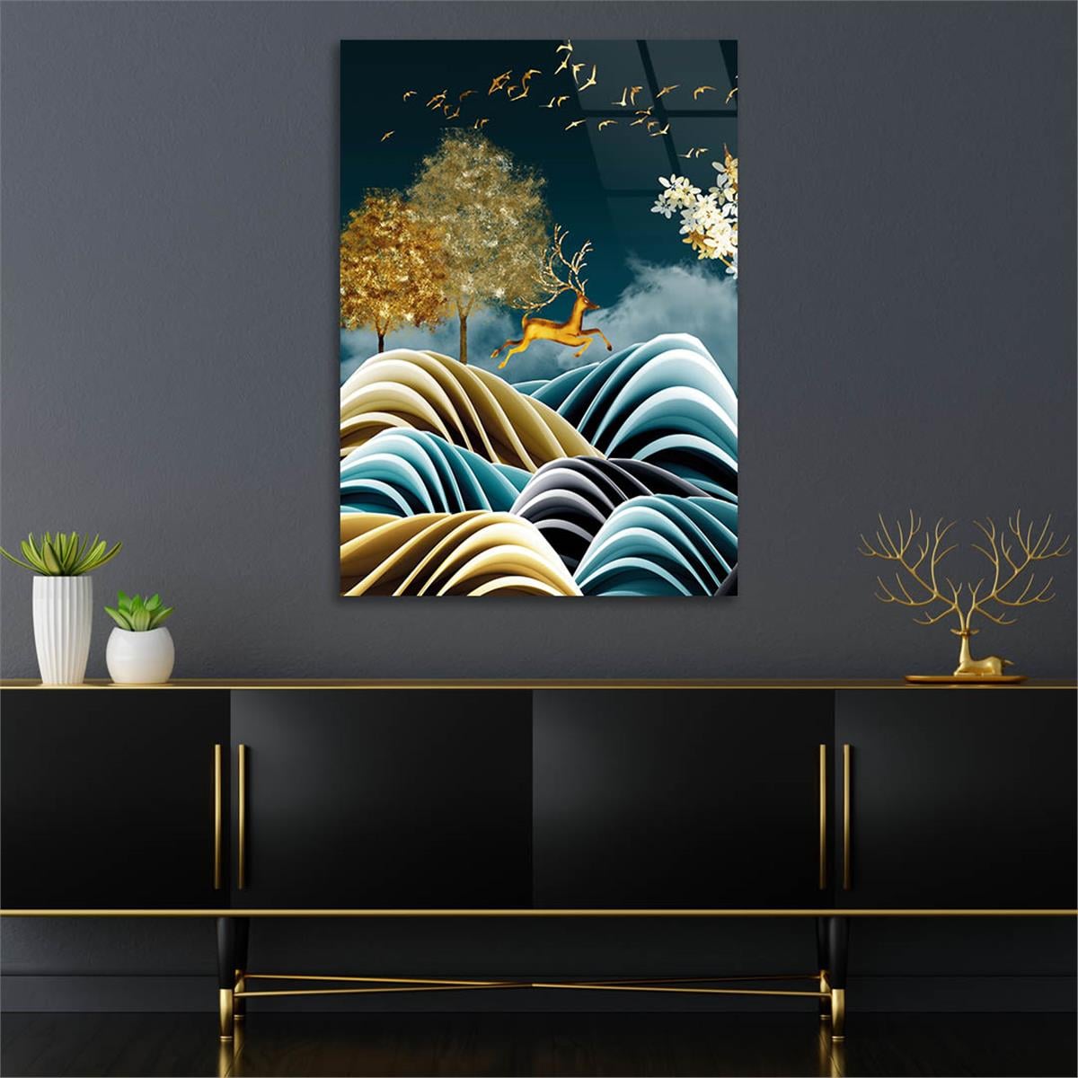 Tempered Glasss Wall Arts Art-Themed