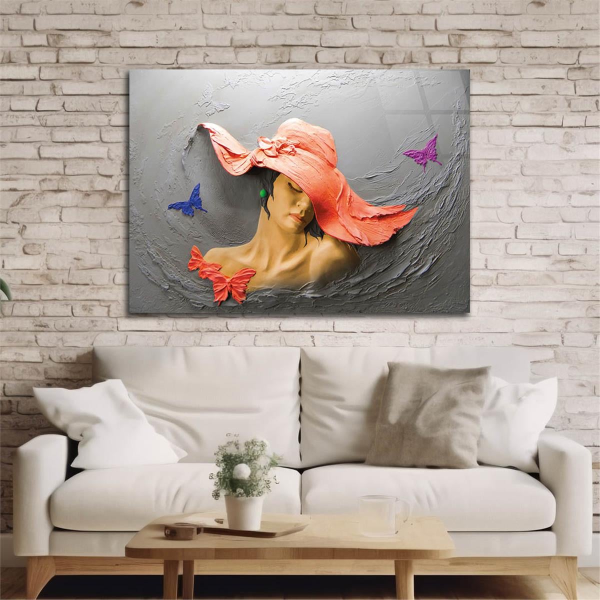 Kunst Thema auf bedrucktem Glas