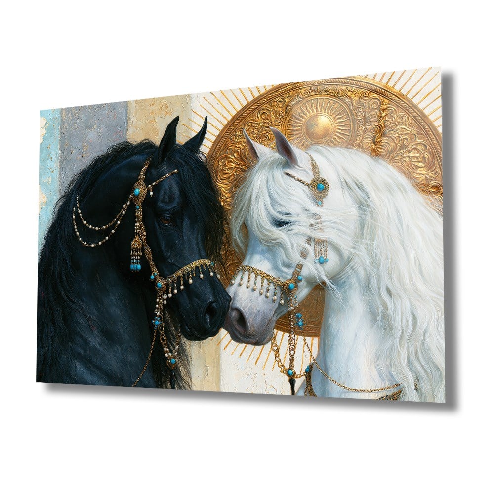 Horizontal Art-Themed Tempered Glass Wall Art 583