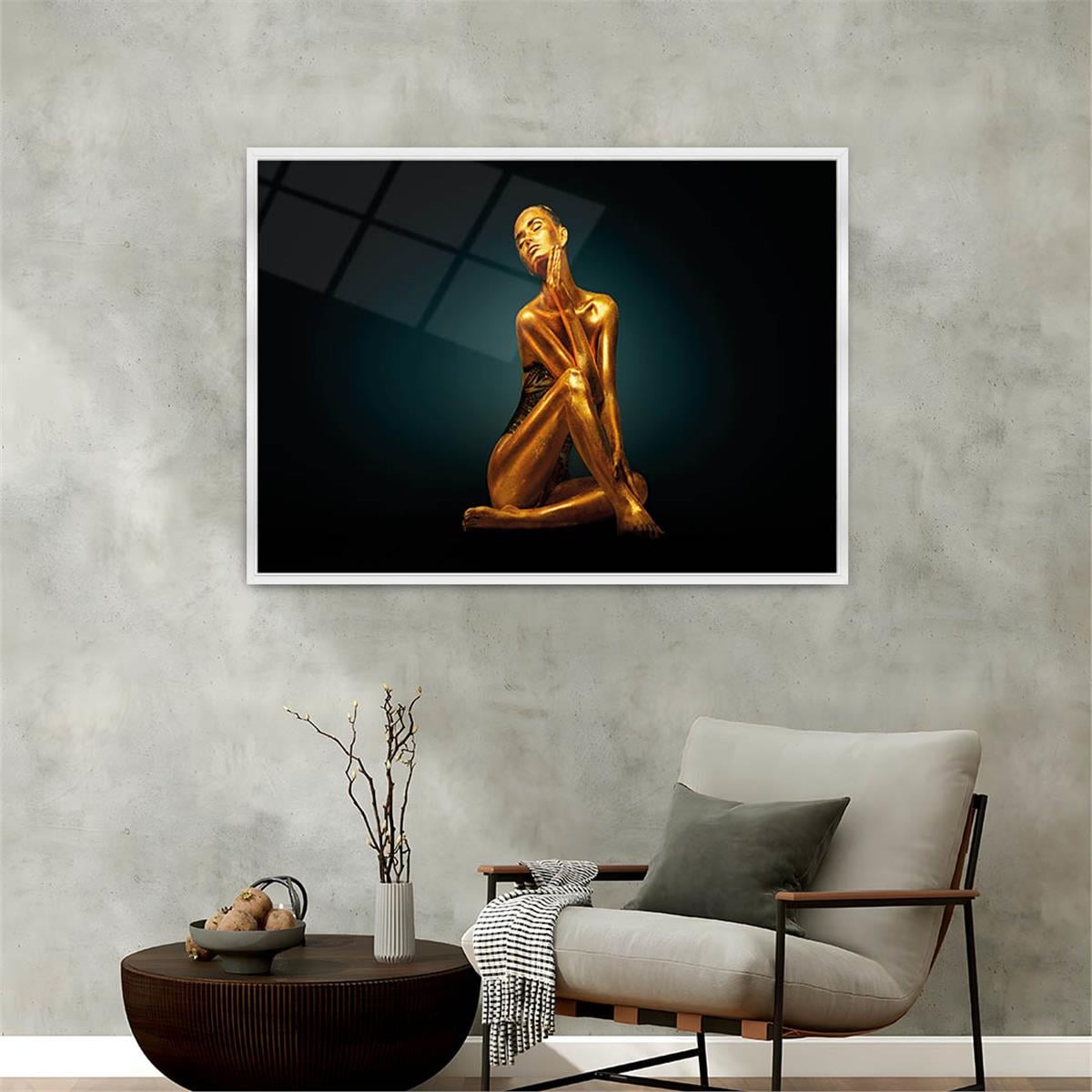 Aluminum-Framed Art-Themed Tempered Glass Wall Art 100