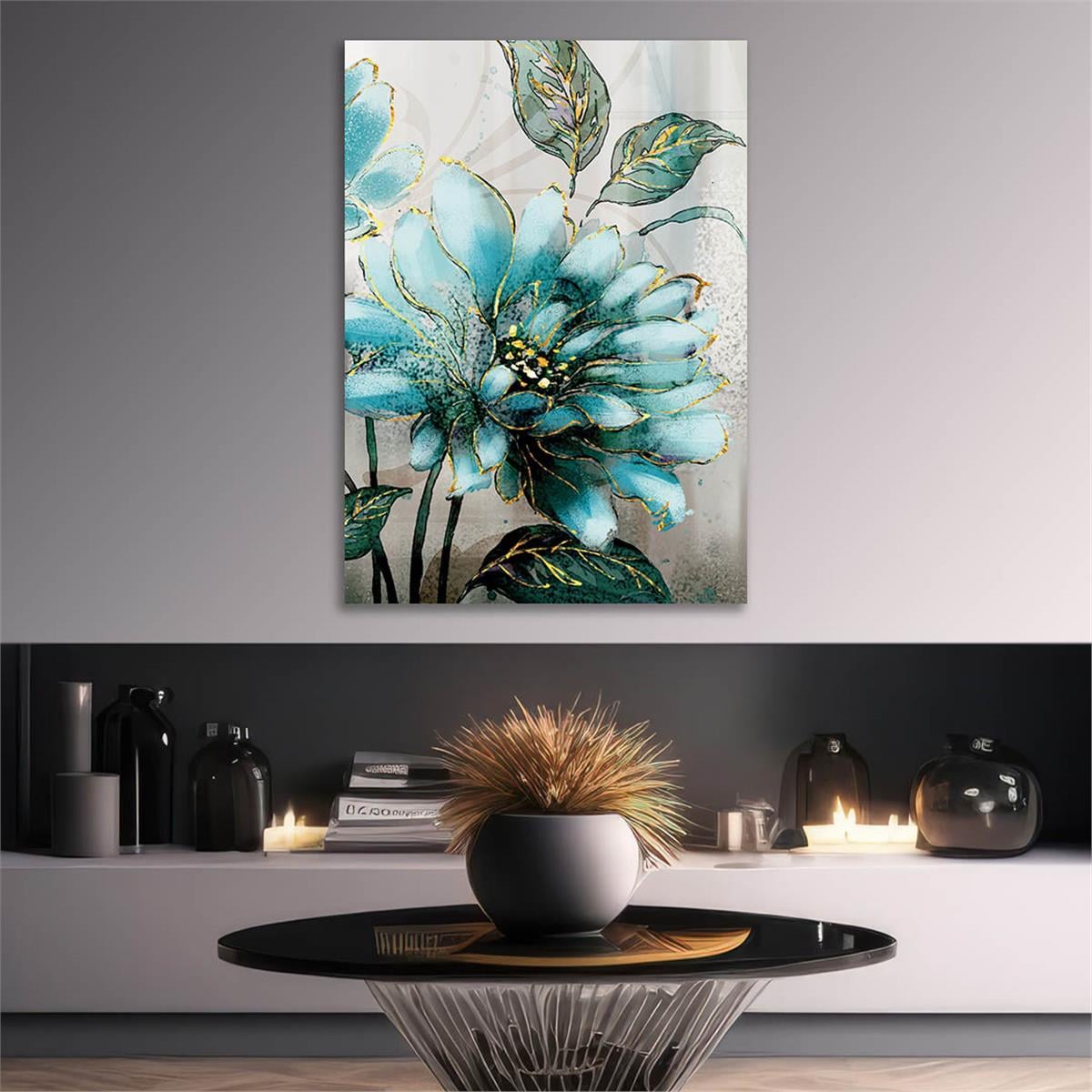 Kunst Thema auf bedrucktem Glas