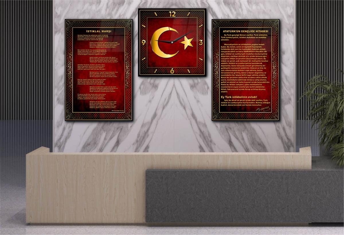 Vatan Temalı Saatli Set 056