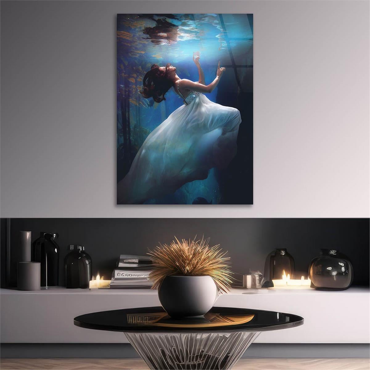 Kunst Thema auf bedrucktem Glas