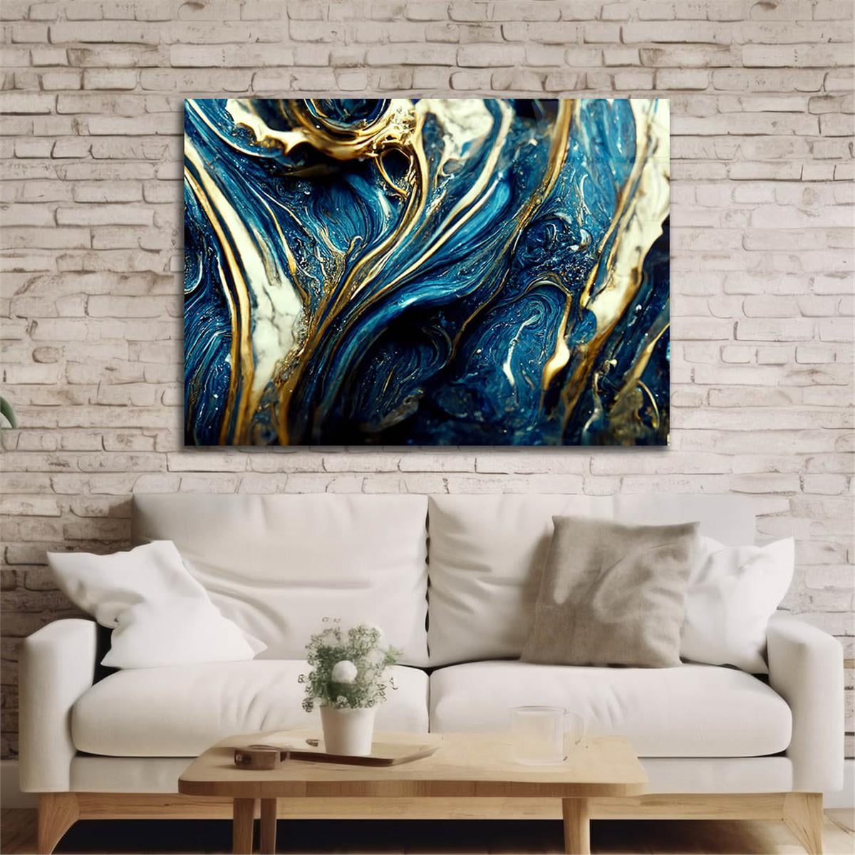 Horizontal Art-Themed Tempered Glass Wall Art 563