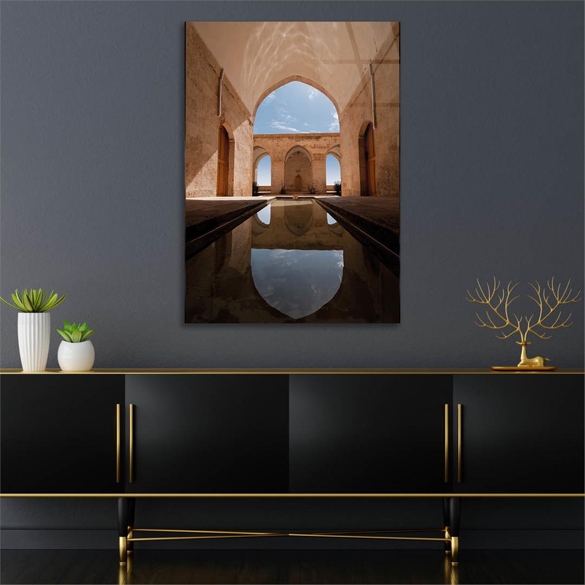 Vertical Tempered Glasss Wall Arts Art-Themed 329