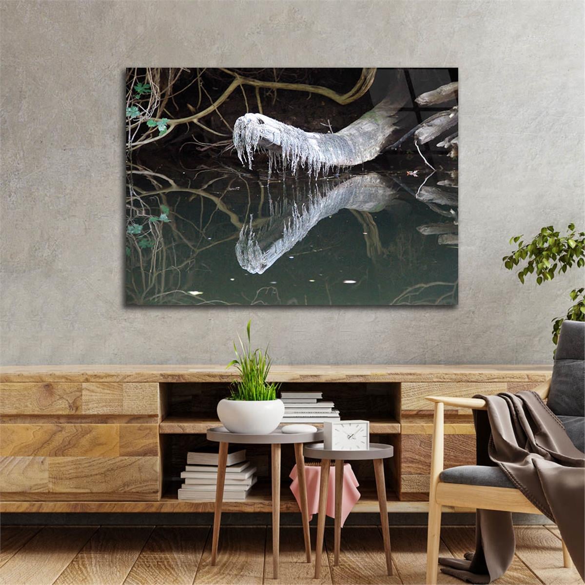Thema Natur auf bedrucktem Glas