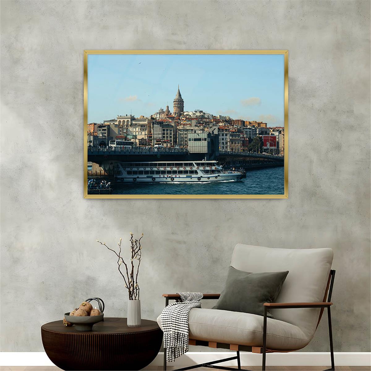 Aluminum-Framed Natured-Themed Tempered Glass Wall Art 145