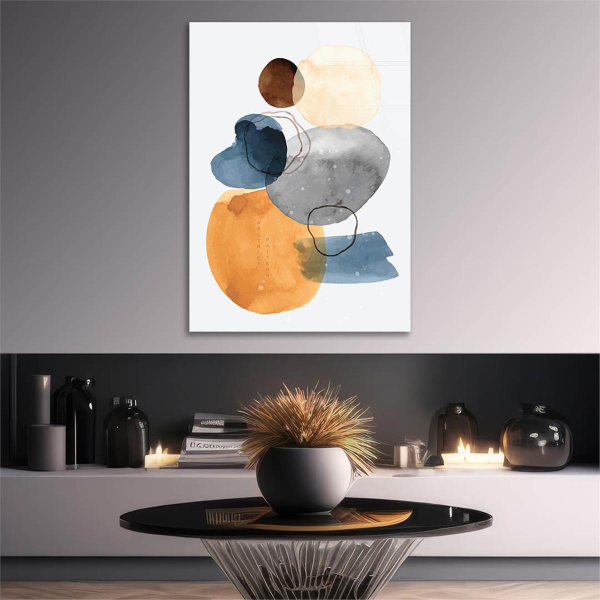 Kunst Thema auf bedrucktem Glas
