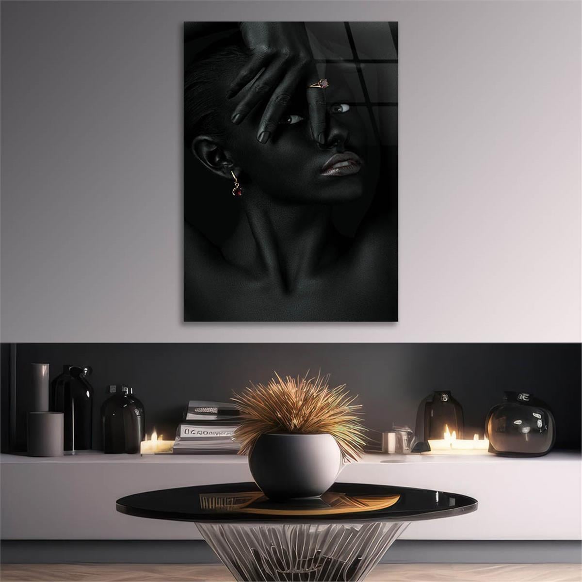 Kunst Thema auf bedrucktem Glas
