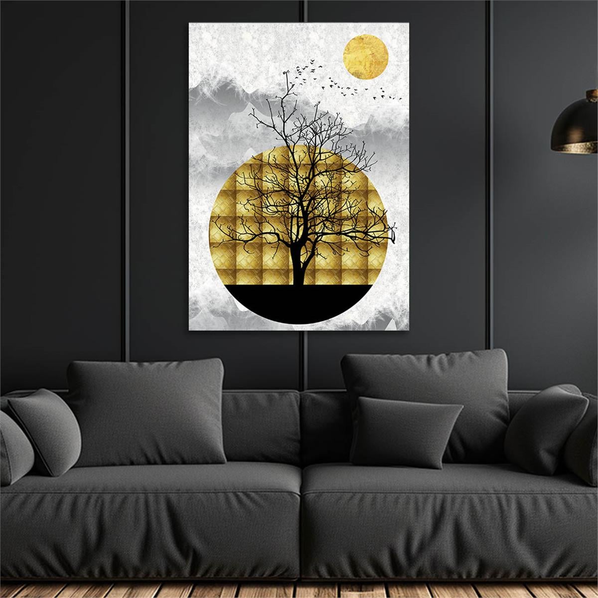 Kunst Thema auf bedrucktem Glas