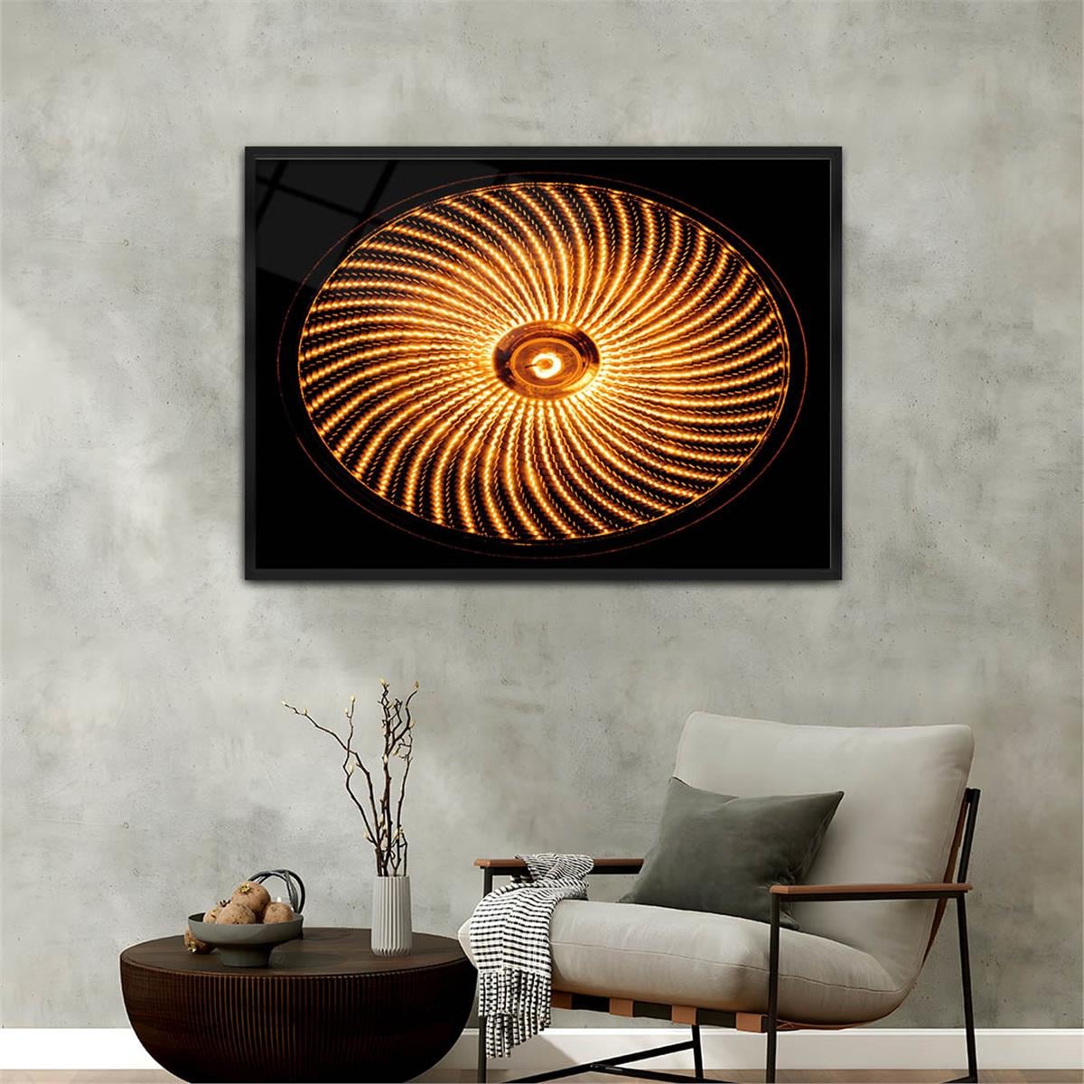 bedrucktes Glas mit Aluminiumrahmen und Kunst Themen 