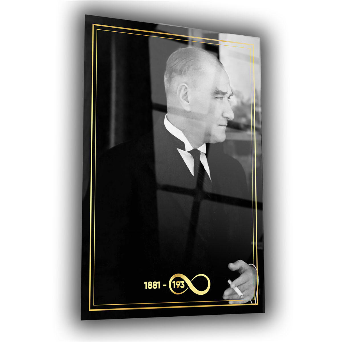 Dikey VatanTemalı Cam Tablo 238