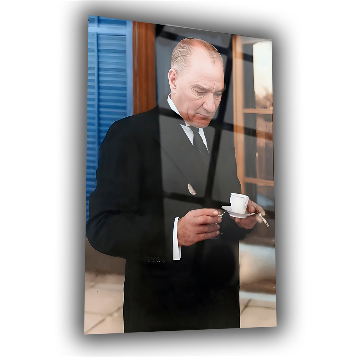 Dikey VatanTemalı Cam Tablo 195