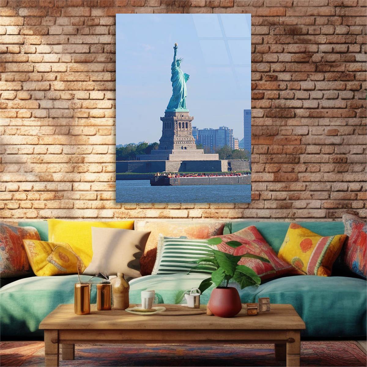 Vertical Tempered Glasss Wall Arts Natured-Themed218