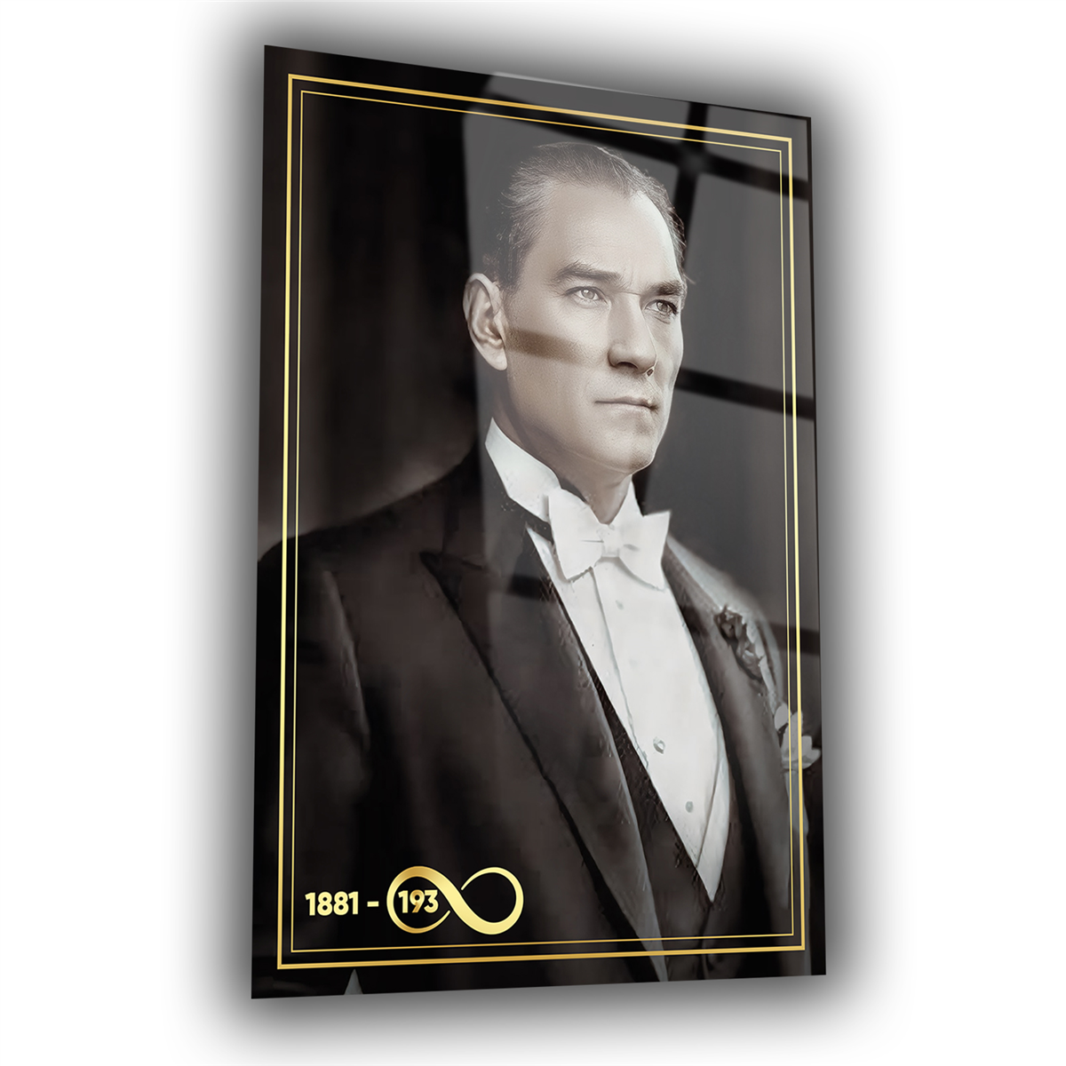 Dikey VatanTemalı Cam Tablo 259