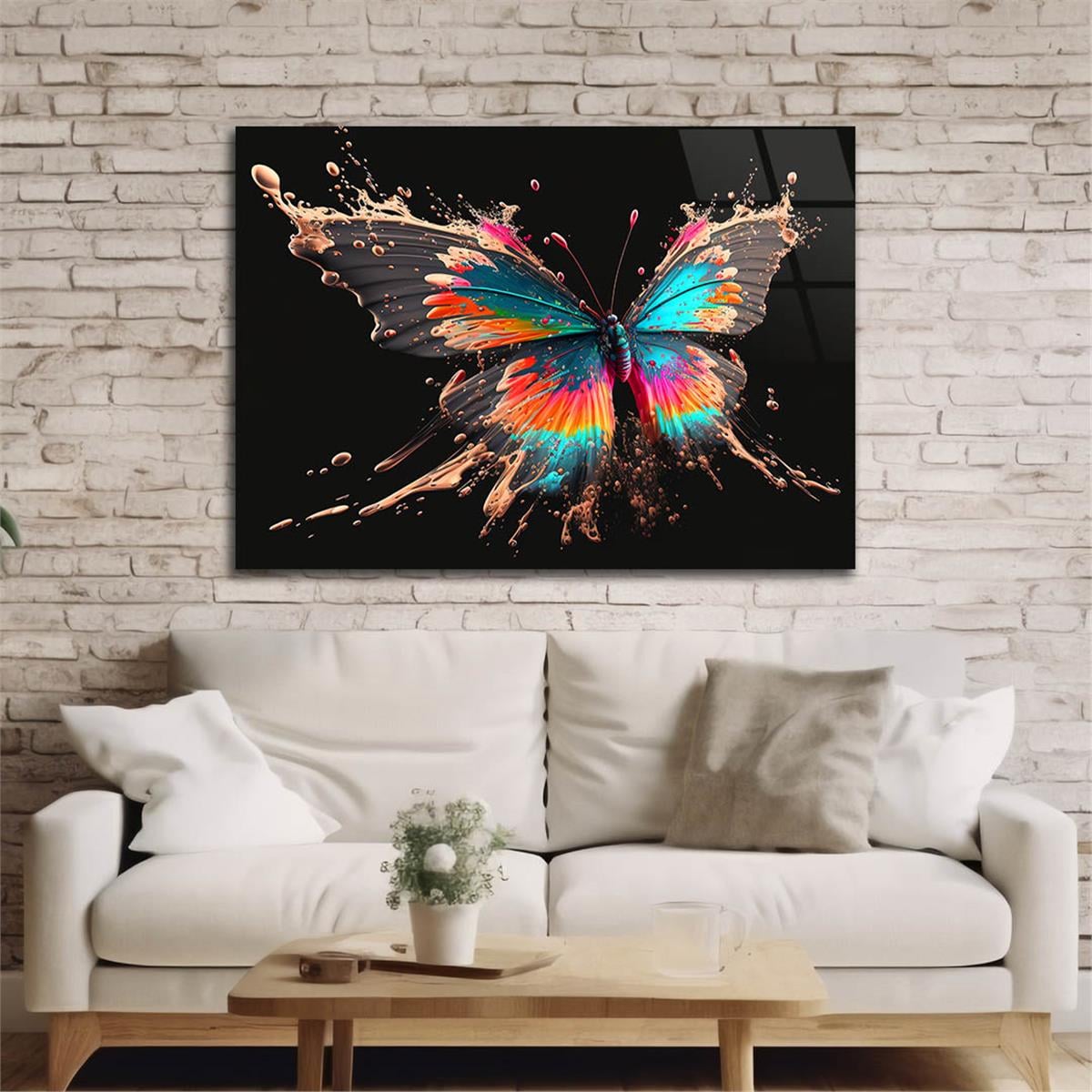 Horizontal Art-Themed Tempered Glass Wall Art 441
