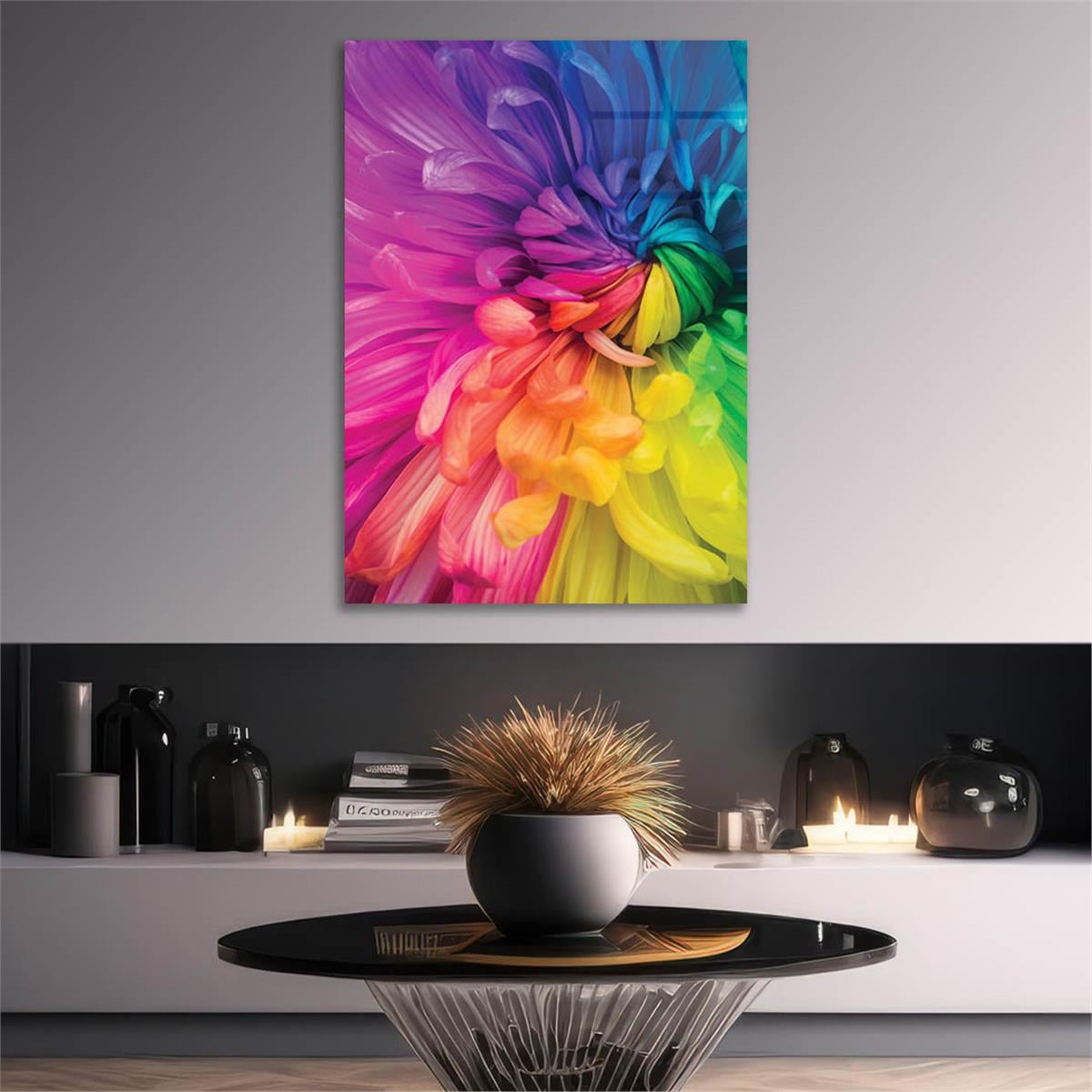 Kunst Thema auf bedrucktem Glas