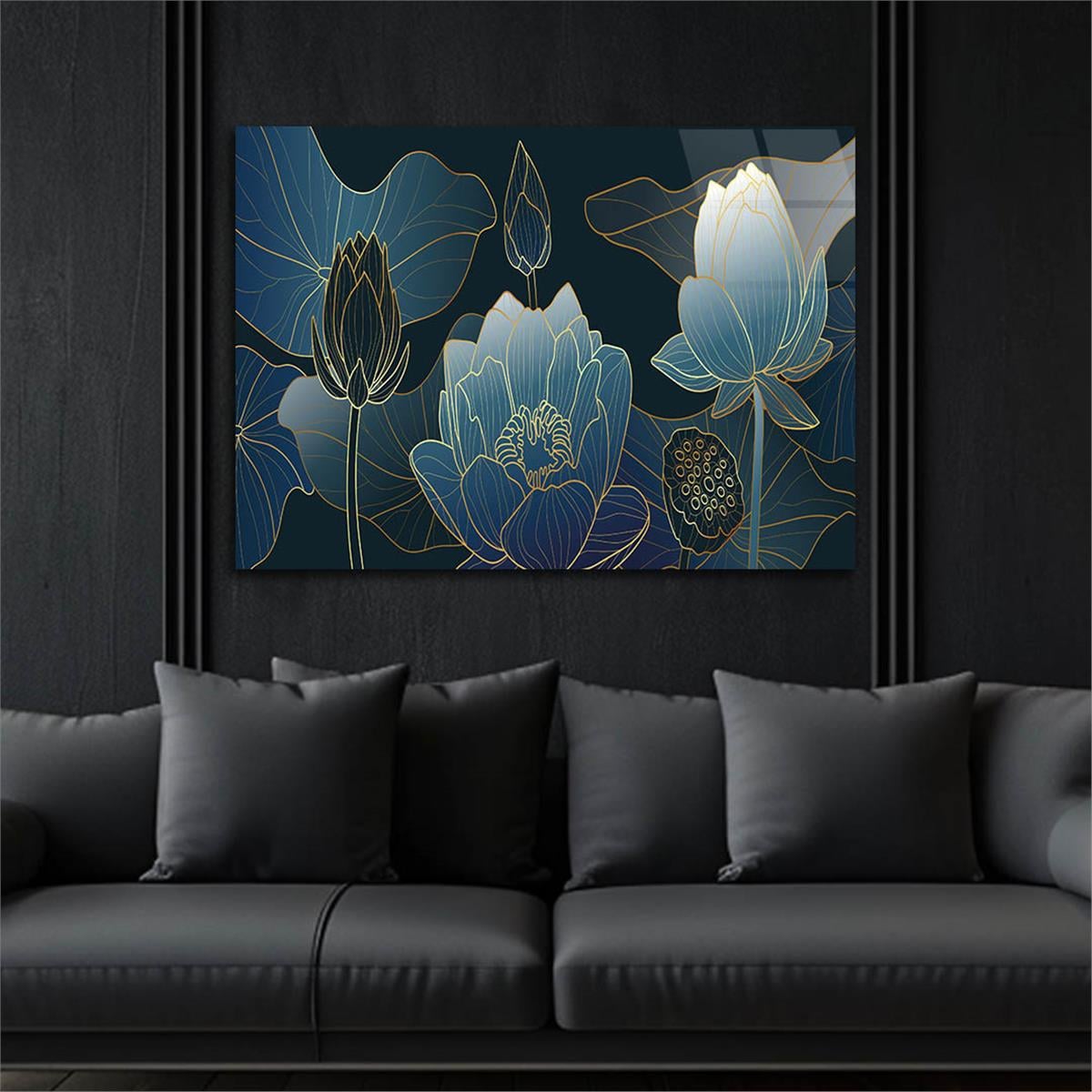 Kunst Thema auf bedrucktem Glas
