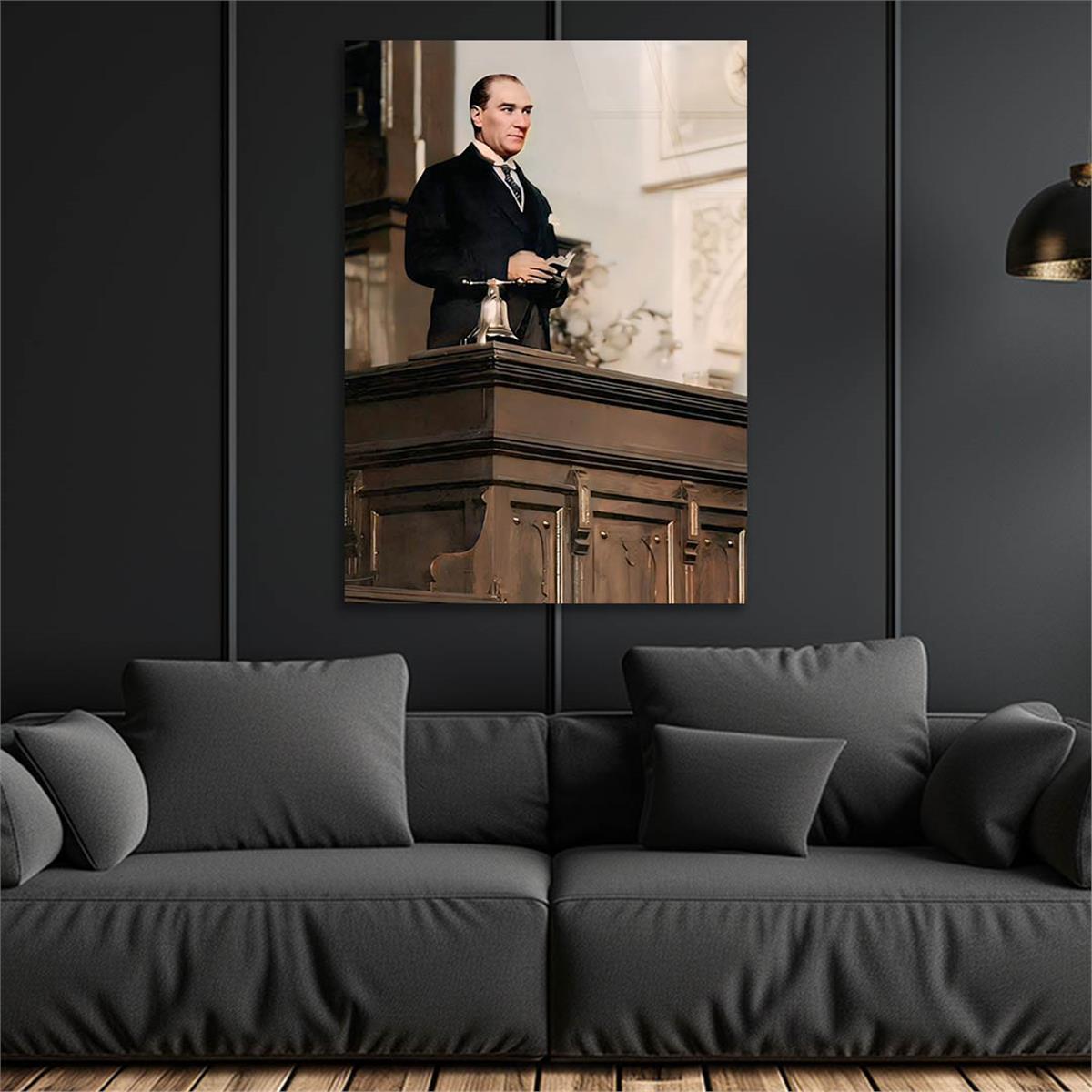Dikey VatanTemalı Cam Tablo 209