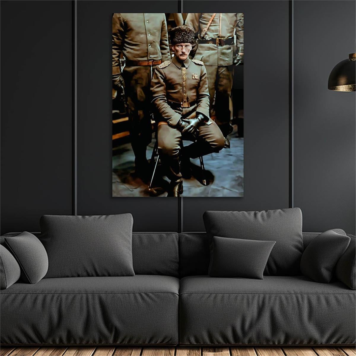 Dikey VatanTemalı Cam Tablo 284